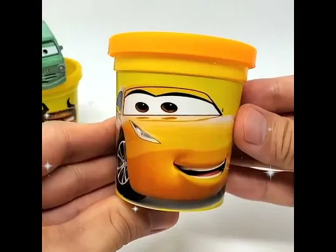 Cars Play-doh Surprise Toys: Jackson Storm, Doc Hudson,  Cruz Ramirez, and Miss Fritter #shorts