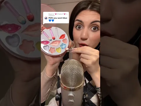 Doing Your Makeup with KIDS Makeup 💙blue edition💙 #asmr #shorts #shortsfeed