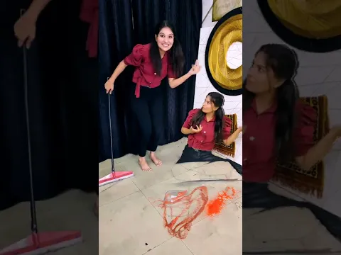 Double role 🔥 | TRICKY RANGOLI | #shorts