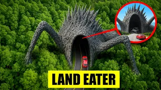 MON DRONE FILME LAND EATER MANGER MA VOITURE dans la vraie vie !!