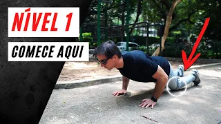 Treino básico de calistenia (iniciante)