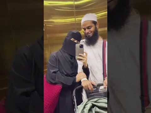 2nd Umarh with  chote tariq jameel shab Sanakhan and mufti anas  #sanakhan #Umarh #shorts