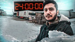 BUZ GİBİ HAVADA TIR DA YAŞAMIM! - TIRDA 24 SAAT -  SCANİA TIR VLOG