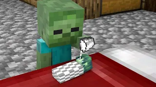 Baby Zombie Girl, Don't Cry - Sad Story - Minecraft Animation