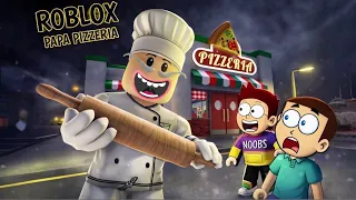 Escape Papa Pizza Pizzeria in Roblox Game | Shiva and Kanzo Gameplay