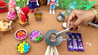 Miniature Chocolate Dosa Recipe | Mini Cooking | Dairy Milk Chocolate Recipe | Dosa Recipe
