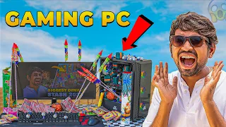 ₹5 लाख के Gaming Pc को पटाखों से उड़ा दिया 🤯 Blasting Gaming Pc Worth ₹5,00,000