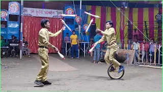 আপন মায়ের পেটের দুই ভাইয়ের অসাধারণ সার্কাস খেলা, পেটের দায়ে জীবন মরণের সার্কাস খেলা | Amazing Circus