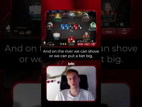 How would you play the river if you were Avr0ra in a $10k tournament?  #highstakespoker #poker