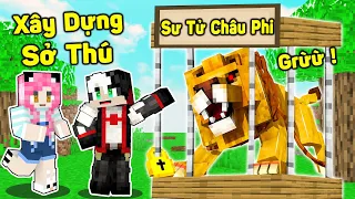 REDHOOD 24 GIỜ XÂY DỰNG SỞ THÚ TẶNG MỀU TRONG MINECRAFT*1 NGÀY REDHOOD LÀM BẢO VỆ ĐỘNG VẬT HOANG DÃ