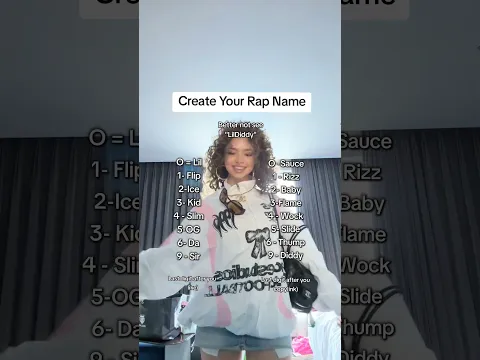 Create your Rap name!!❤️💫