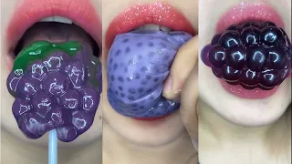 asmr SATISFYINGLY TASTY PURPLE FOODS eating sounds