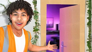 I Built a Secret Room with only Cardboard