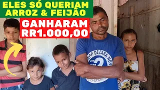 TENTE NÃO CHORAR/ ELES FIZERAM R$1.000 EM COMPRAS! VEJA O PAI QUE FOI ABAND0NAD0 COM 4 FILHOS