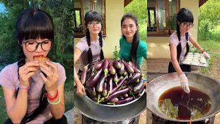 Amazing cooking wash eggplant and cook recipe | crispy deep fried eggplant recipe