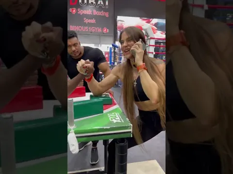 Armwrestling match with SHARIF NAWAZ ft.LARRY WHEELS #shorts #funny #strongwoman #armwrestling