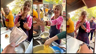 Most Attitude In Chandrika Dixit Mam😡😡 | Viral Vada Pav Girl In Delhi | Street Food Delhi