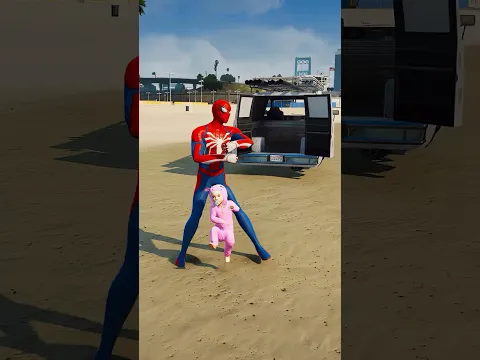 GTA 5 : SPIDER-MAN SAVE DOLPHIN 😎|#SHORTS