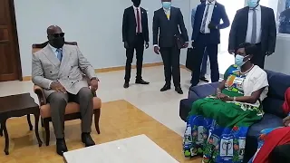 RDC: MADAME SIMONE EHIVET GBAGBO ECHANGE AVEC LE PRESIDENT FELIX TSHISEKEDI