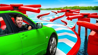First To Complete Impossible Car Wipeout WINS!