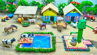 cow video | house of animals | horse house – cow shed | mini hand pump | woodwork 
