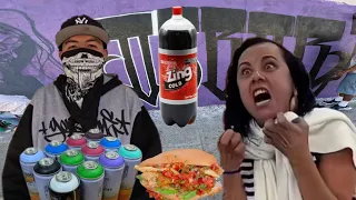 señora enojona me echo la policía por andar graffiteando