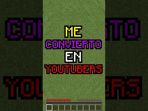 Minecraft, Pero Me Convierto En Youtubers #shorts