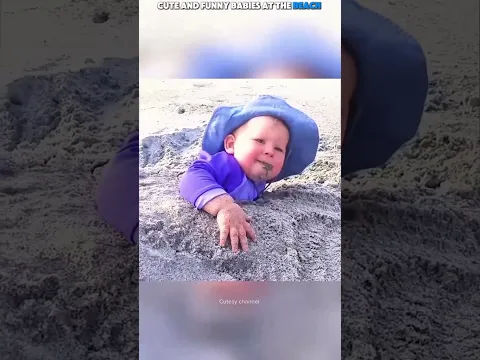 Cute And Funny Baby At The Beach 🥰
