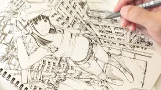 Drawing sketchbook : VR world　虚構が現実の虚構