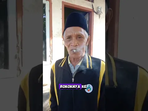 Kakek ini menelan rokok ke dalam mulutnya #shortvideo #shorts