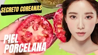 FÁCIL RECETA COREANA 🍅 Activa COLAGENO, Elimina ARRUGAS  y QUITAMANCHAS 💆‍♀️