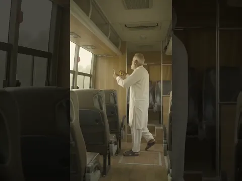 Old Man Make The YUTONG BUS Again ByWood#woodworking#automobile#shorts#viral