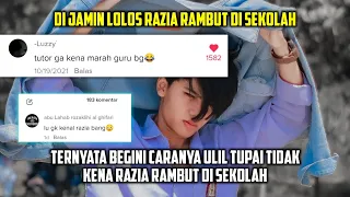 TUTORIAL TIDAK KENA RAZIA RAMBUT DI SEKOLAH | Uliltupai_