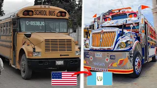 La TRANSFORMACIÓN de los buses en Guatemala