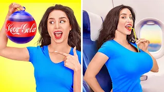 COME INTRUFOLARE CIBO SU UN AEREO || Fantastiche Idee Per Nascondere Il Cibo su 123 GO!