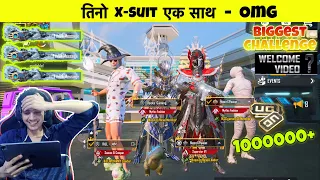 😱 OMG PLAYING WITH NEW POSEIDON X-SUIT, BLOOD RAVEN, PHARAOH X-SUIT - BIGGEST CHALLENGE BGMI