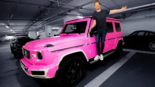 G-KLASSE VOM BESTEN FREUND PINK GEMACHT