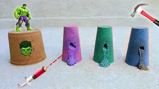 Satisfying Video l How To Make 5 Rainbow Coca Cola Bottle Destroying With Beads Trading ASMR - #4