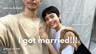 結婚しました🌷夫初登場、ミニミニハネムーン