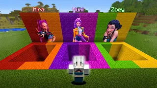 I found KPop Demon Hunters Holes in Minecraft !