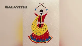 Dandiya | Garba Special Rangoli Designs | Simple navratri rangoli