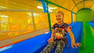 Ball pit & Interactive Trampoline - Indoor Play Area For Children | Video For Kids