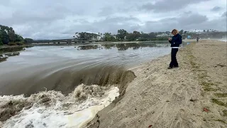 Before, During, and After: San Juan Creek Connecting to Ocean