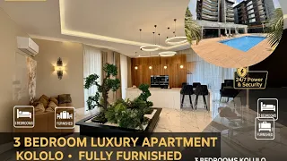 3 bedrooms furnished apartments for rent at Kololo.