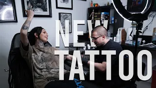 Zhavia Gets A New Tattoo by Angel Antunez @skindesigntattoo4369