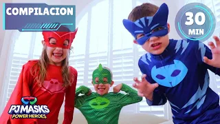 Los héroes contra el ladrón de helados | Héroes en pijamas en la vida real | PJ Masks Español Latino