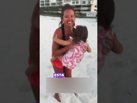 ¡Esta niña evita la arena de la playa toda la semana! 😲