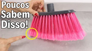 Meu Deus! Como esconderam isso por tanto tempo 😱 Não Jogue Fora Sua Vassoura Velha