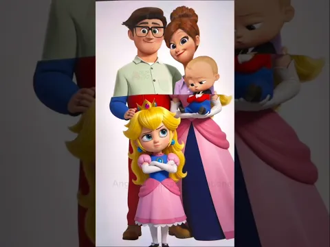 Boss Baby + Mario Family😱 #shorts #supermario #digitalart