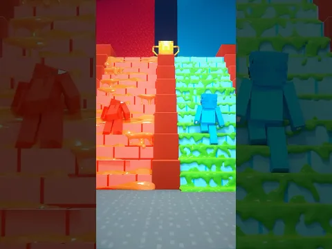 Escaleras Resbalosas vs Pegajosas en Minecraft!